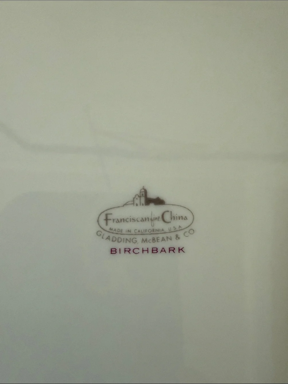 Franciscan China Burchbark Grey With Platinum Trim Dinner 10.5
